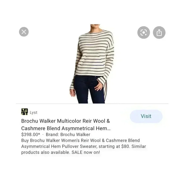 Brochu Walker Reir Wool Cashmere sweater - Picture 6 of 6